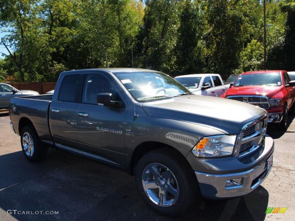 2012 Ram 1500 Big Horn Quad Cab 4x4 - Mineral Gray Metallic / Dark Slate Gray/Medium Graystone photo #2