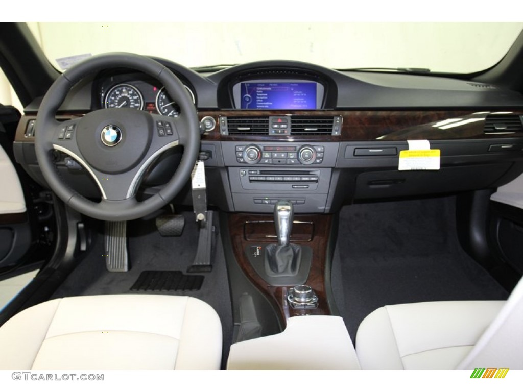 2013 BMW 3 Series 328i Convertible Oyster Dashboard Photo #71091575
