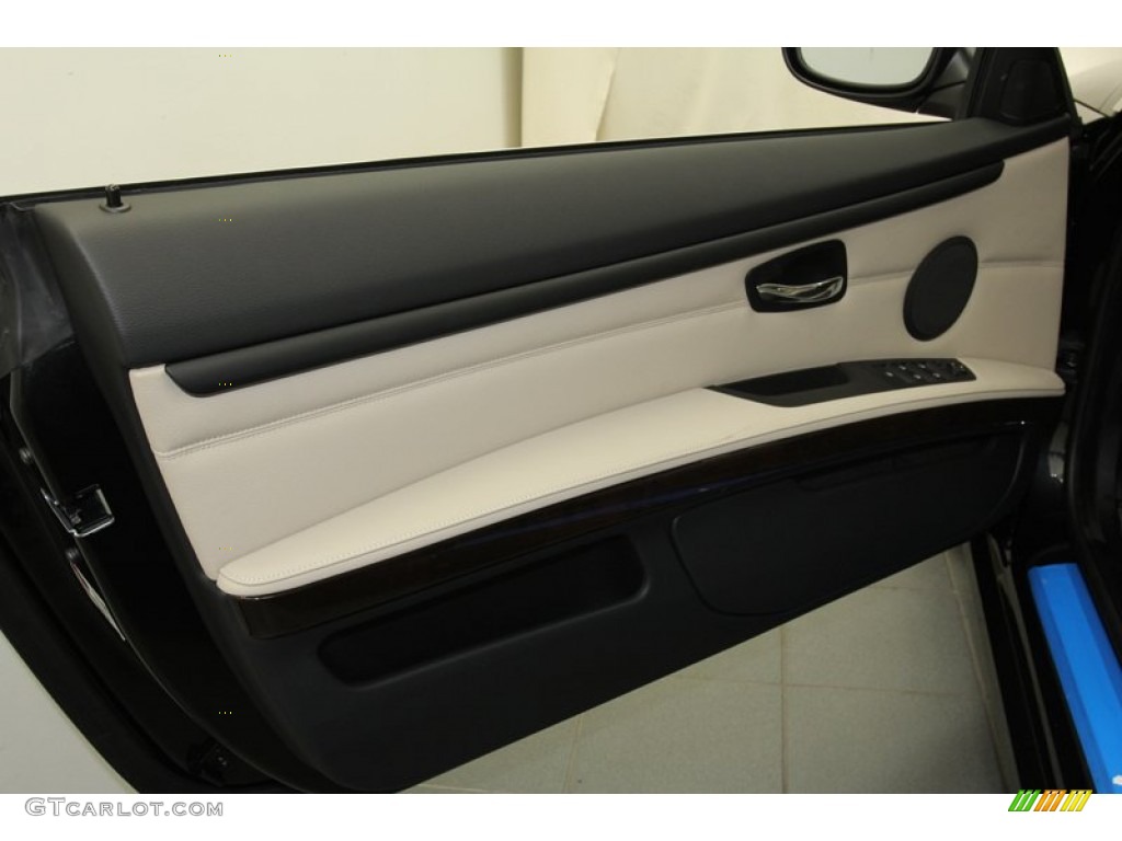 2013 BMW 3 Series 328i Convertible Oyster Door Panel Photo #71091673