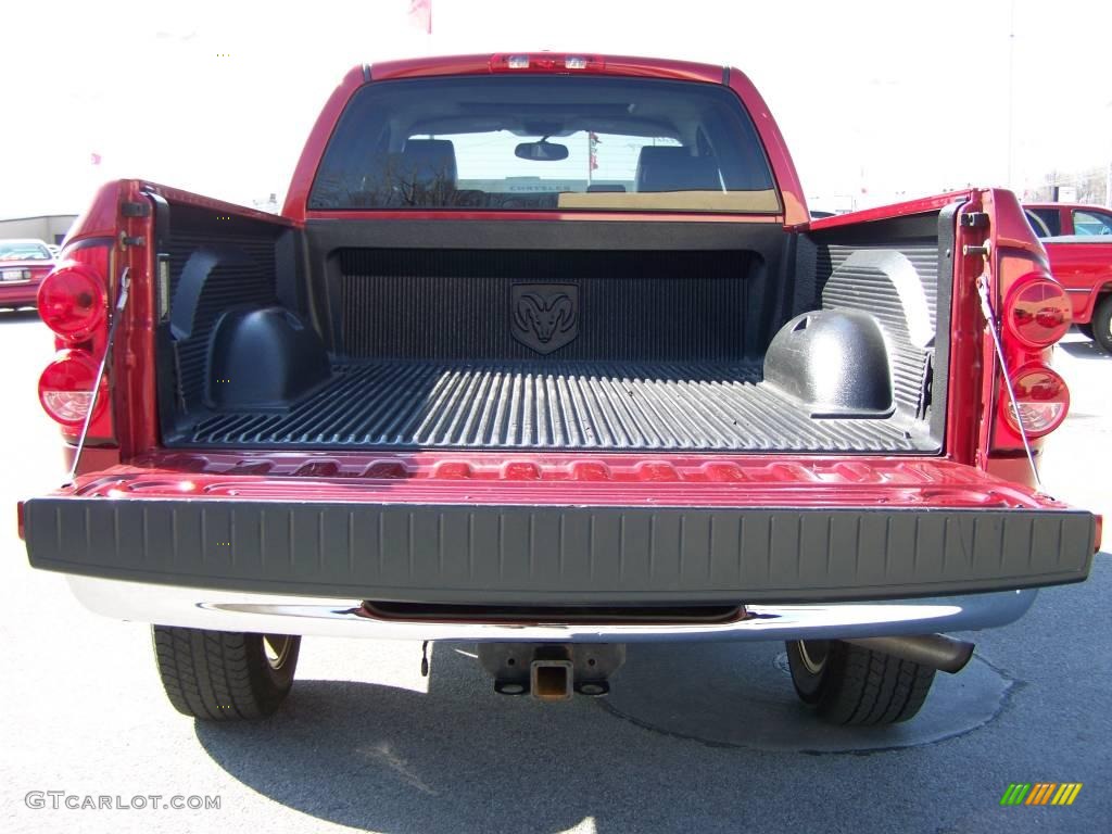 2007 Ram 1500 Laramie Quad Cab 4x4 - Inferno Red Crystal Pearl / Medium Slate Gray photo #7