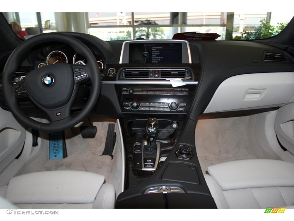 2013 6 Series 640i Gran Coupe - Carbon Black Metallic / Ivory White photo #4