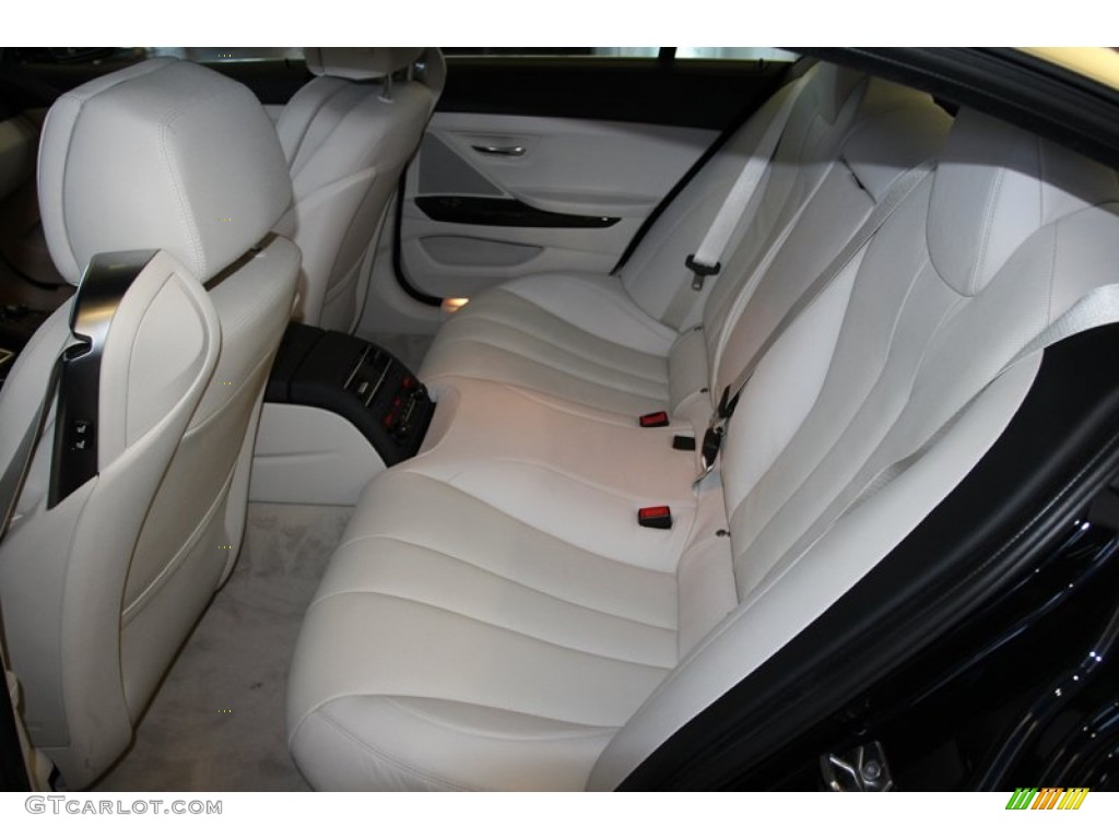2013 BMW 6 Series 640i Gran Coupe Rear Seat Photo #71092420