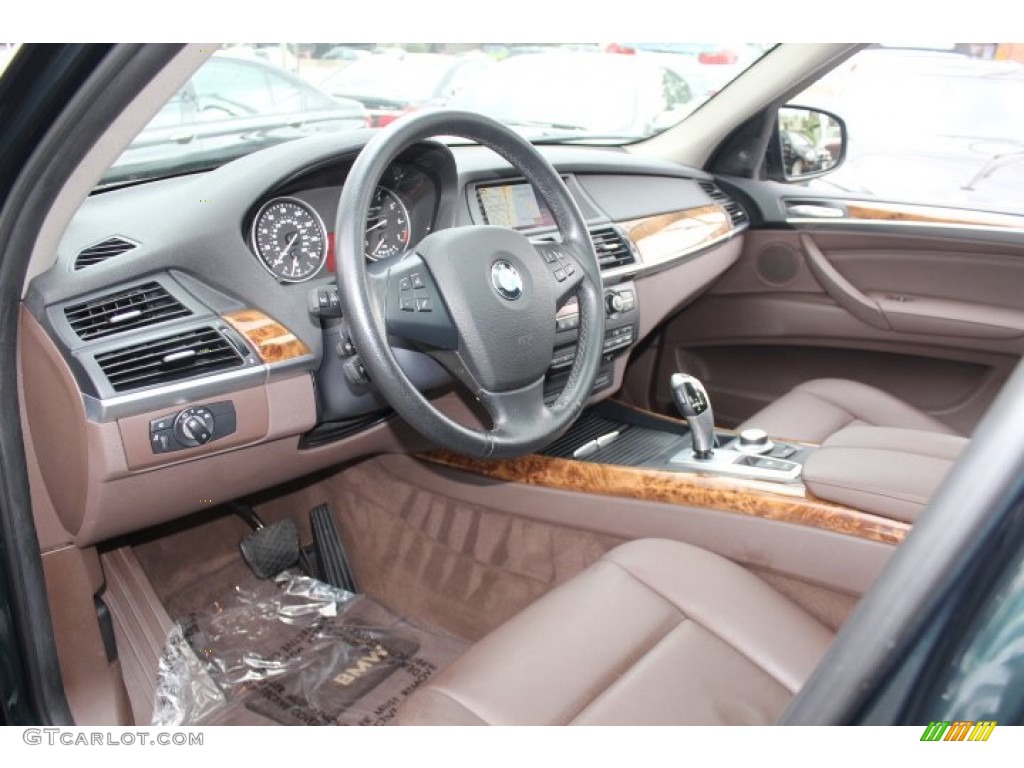 Tobacco Nevada Leather Interior 2009 BMW X5 xDrive48i Photo #71092480