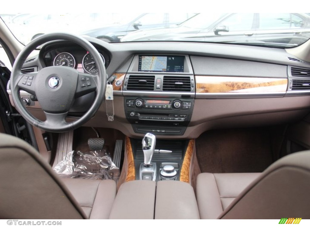 2009 BMW X5 xDrive48i Tobacco Nevada Leather Dashboard Photo #71092504