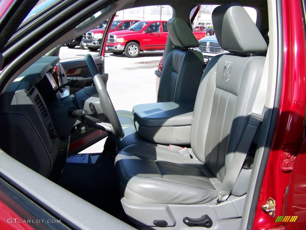 2007 Ram 1500 Laramie Quad Cab 4x4 - Inferno Red Crystal Pearl / Medium Slate Gray photo #11