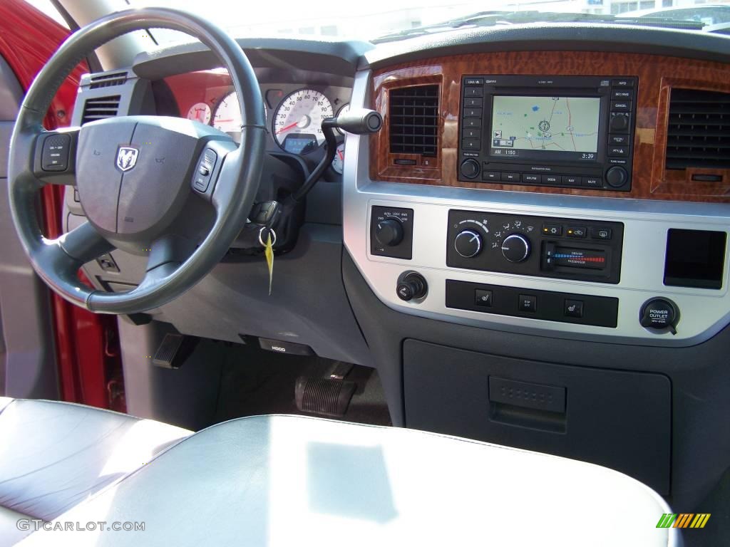 2007 Ram 1500 Laramie Quad Cab 4x4 - Inferno Red Crystal Pearl / Medium Slate Gray photo #15