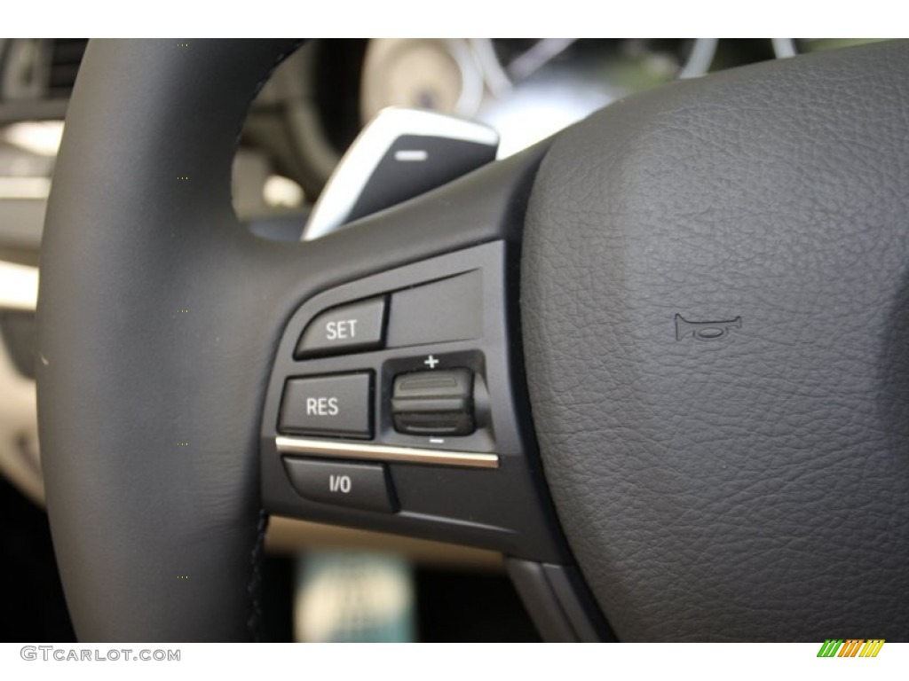 2013 5 Series 550i Sedan - Carbon Black Metallic / Oyster/Black photo #24