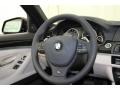 Oyster/Black 2013 BMW 5 Series 550i Sedan Steering Wheel