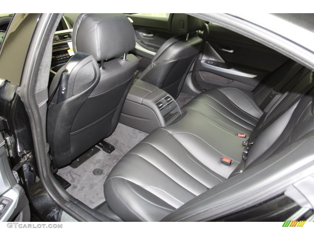 Black Interior 2013 BMW 6 Series 650i Gran Coupe Photo #71093467