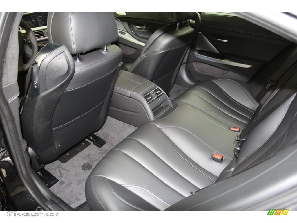 Black Interior 2013 BMW 6 Series 650i Gran Coupe Photo #71093578