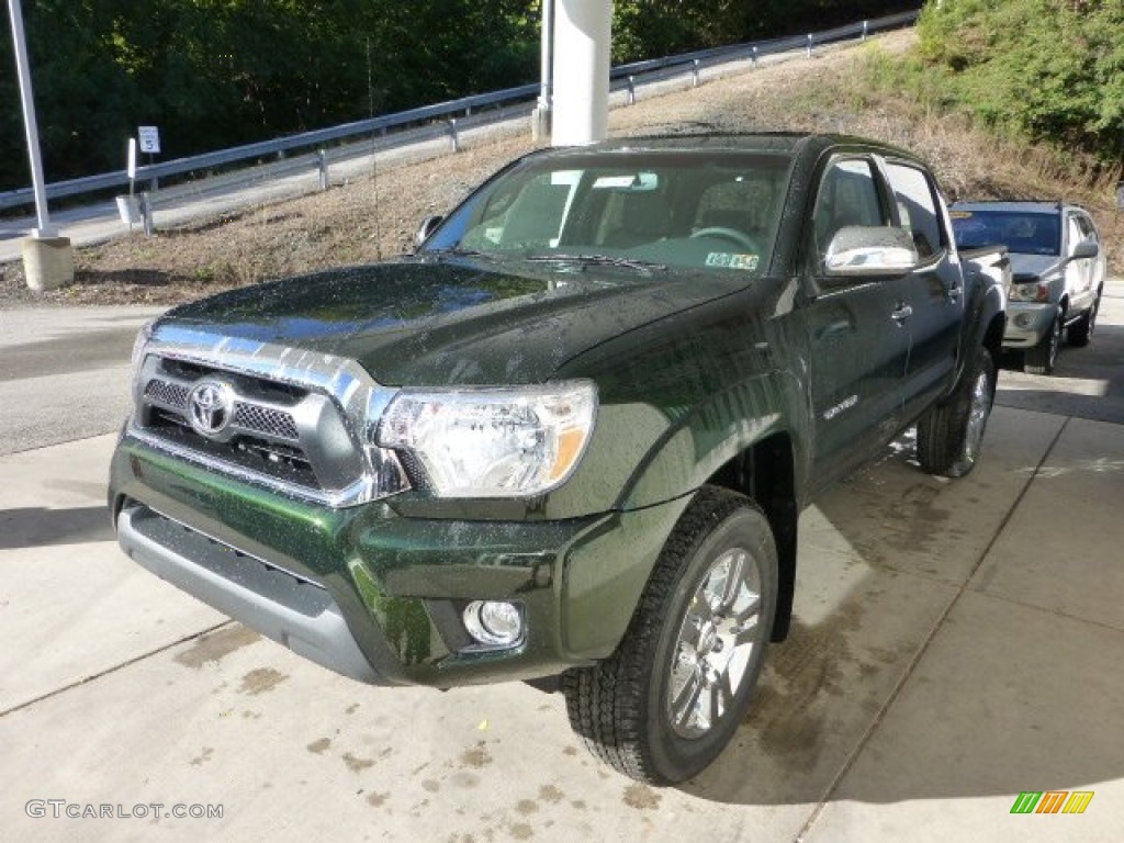 2013 Tacoma V6 SR5 Double Cab 4x4 - Spruce Green Mica / Graphite photo #5