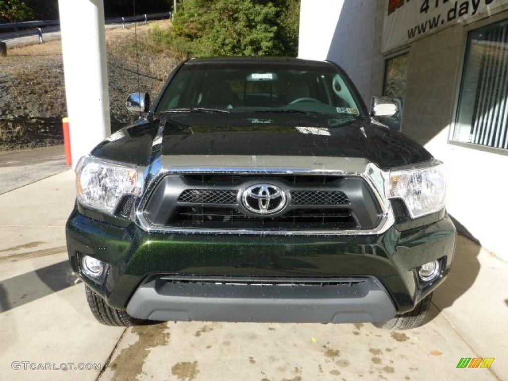 2013 Tacoma V6 SR5 Double Cab 4x4 - Spruce Green Mica / Graphite photo #6
