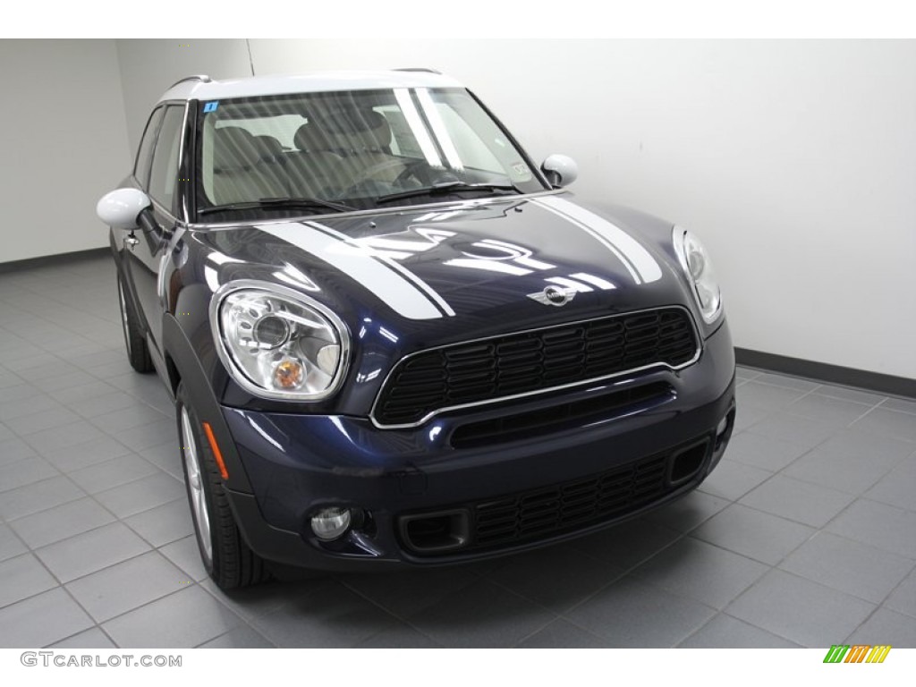 2012 Cooper S Countryman All4 AWD - Cosmic Blue Metallic / Gravity Polar Beige Leather photo #5