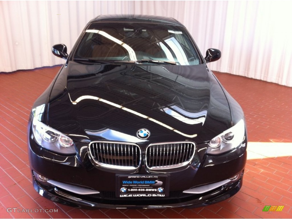 2013 3 Series 328i Convertible - Jet Black / Saddle Brown photo #2