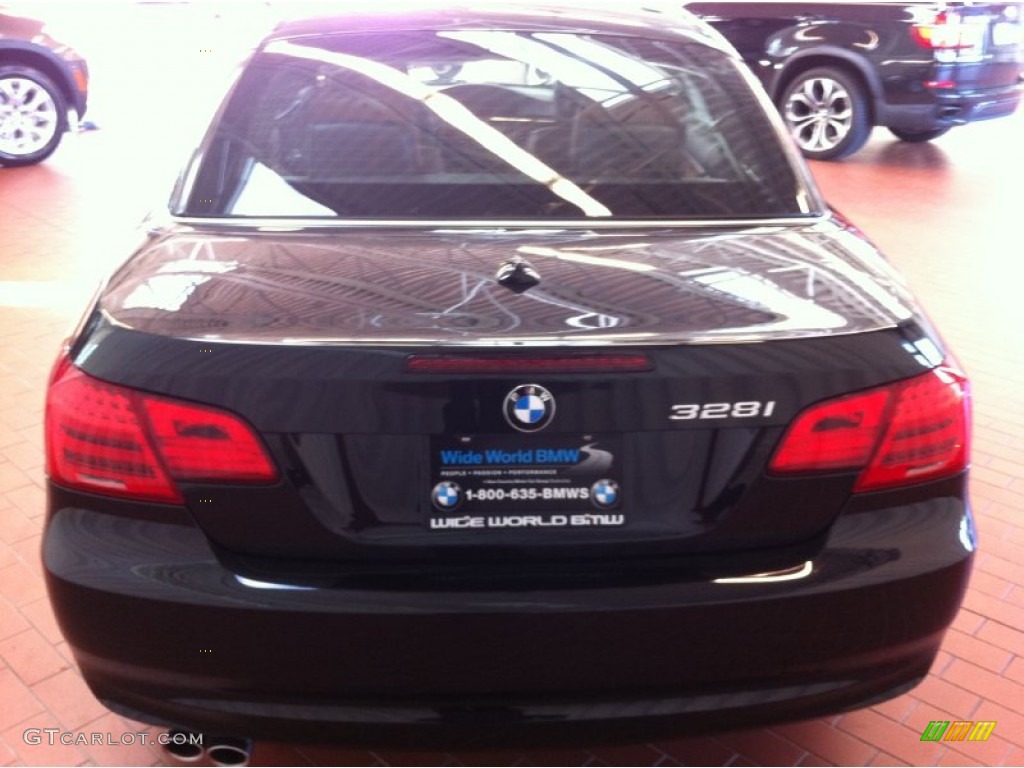 2013 3 Series 328i Convertible - Jet Black / Saddle Brown photo #5