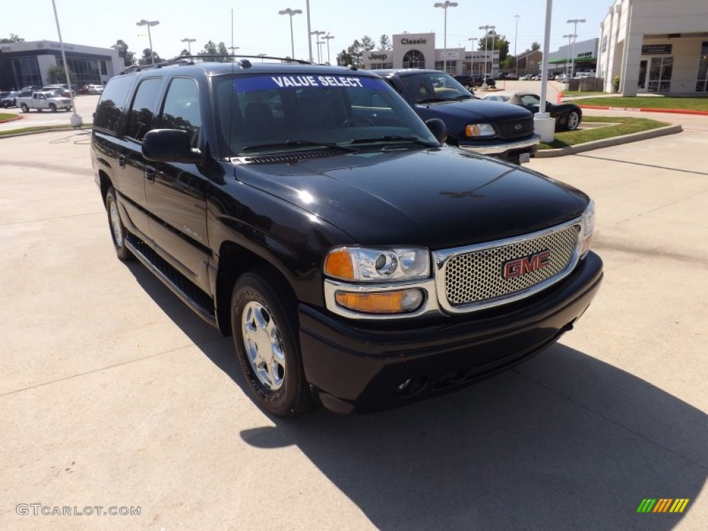 2005 Yukon XL Denali AWD - Onyx Black / Sandstone photo #7