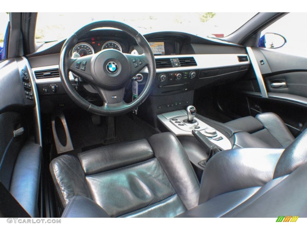 2006 BMW M5 Standard M5 Model Black Dashboard Photo #71097808
