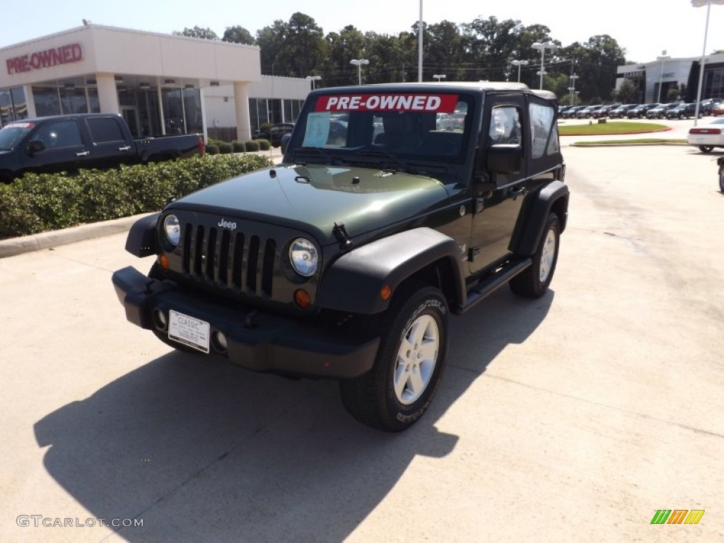 2008 Wrangler X 4x4 - Jeep Green Metallic / Dark Slate Gray/Medium Slate Gray photo #1