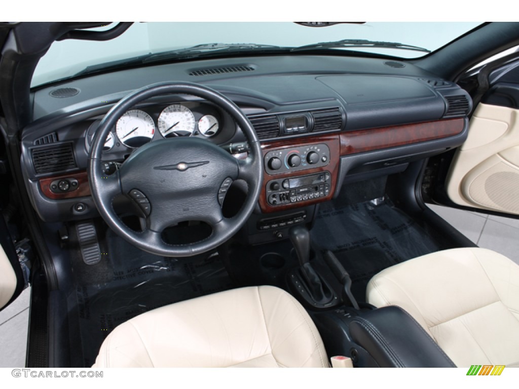 Royal Blue/Cream Interior 2001 Chrysler Sebring Limited Convertible Photo #71098711