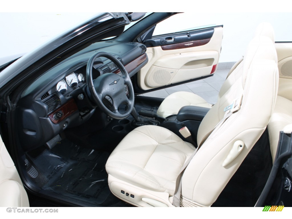 Royal Blue/Cream Interior 2001 Chrysler Sebring Limited Convertible Photo #71098801