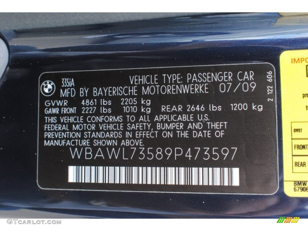 2009 3 Series 335i Convertible - Monaco Blue Metallic / Saddle Brown Dakota Leather photo #19