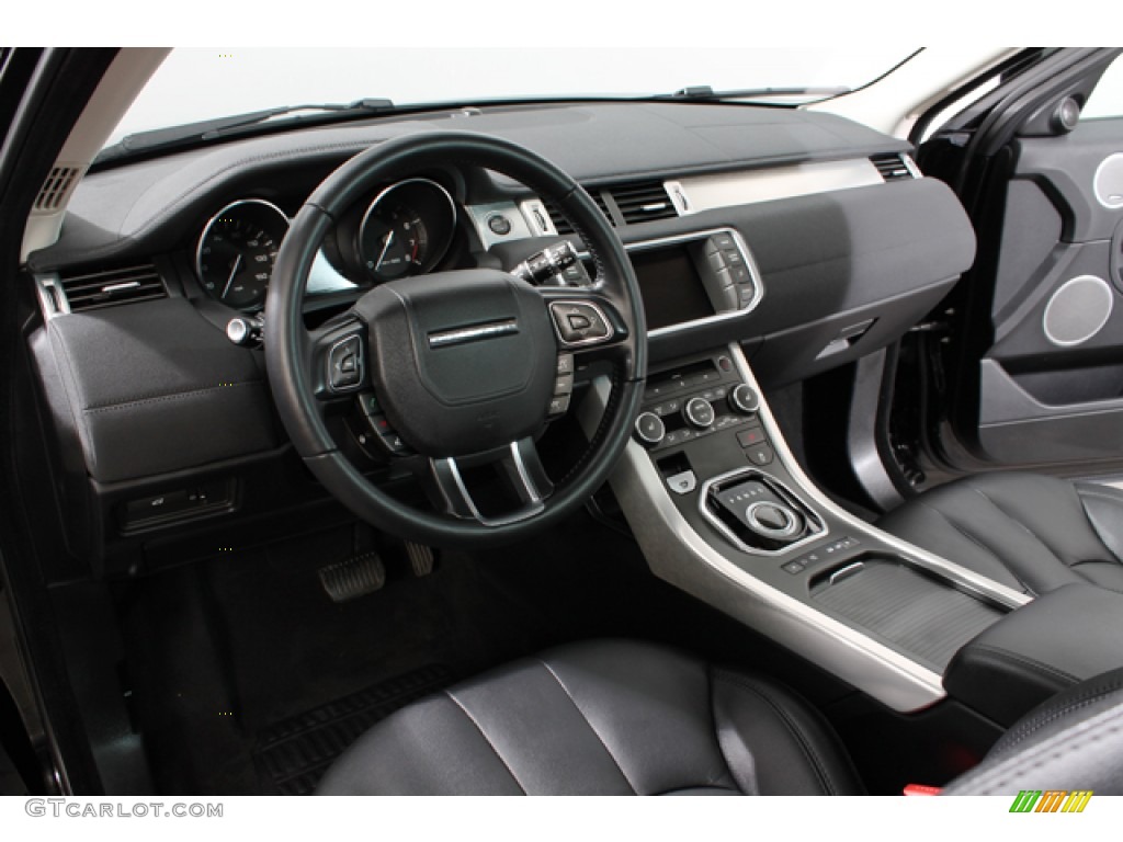 Ebony Interior 2012 Land Rover Range Rover Evoque Coupe Pure Photo #71099592