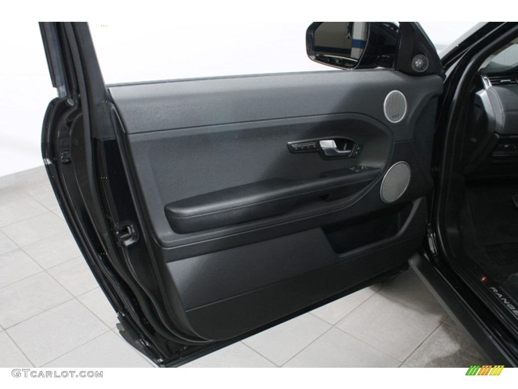 2012 Land Rover Range Rover Evoque Coupe Pure Ebony Door Panel Photo #71099665
