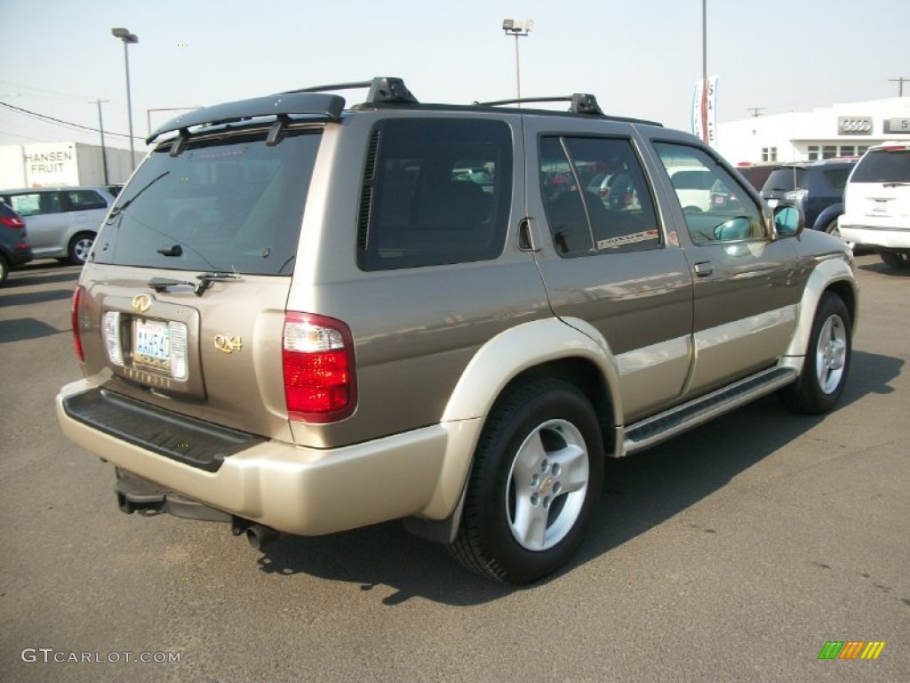 2001 QX4  - Bronze Metallic / Stone Beige photo #2
