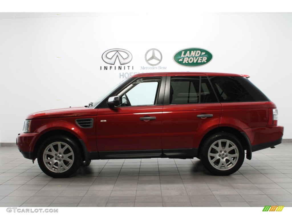 2009 Range Rover Sport HSE - Rimini Red Metallic / Almond/Nutmeg photo #2