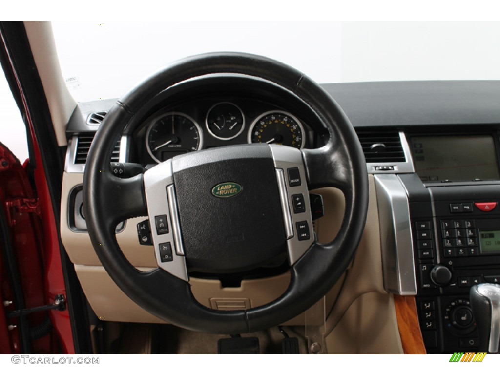 2009 Range Rover Sport HSE - Rimini Red Metallic / Almond/Nutmeg photo #7