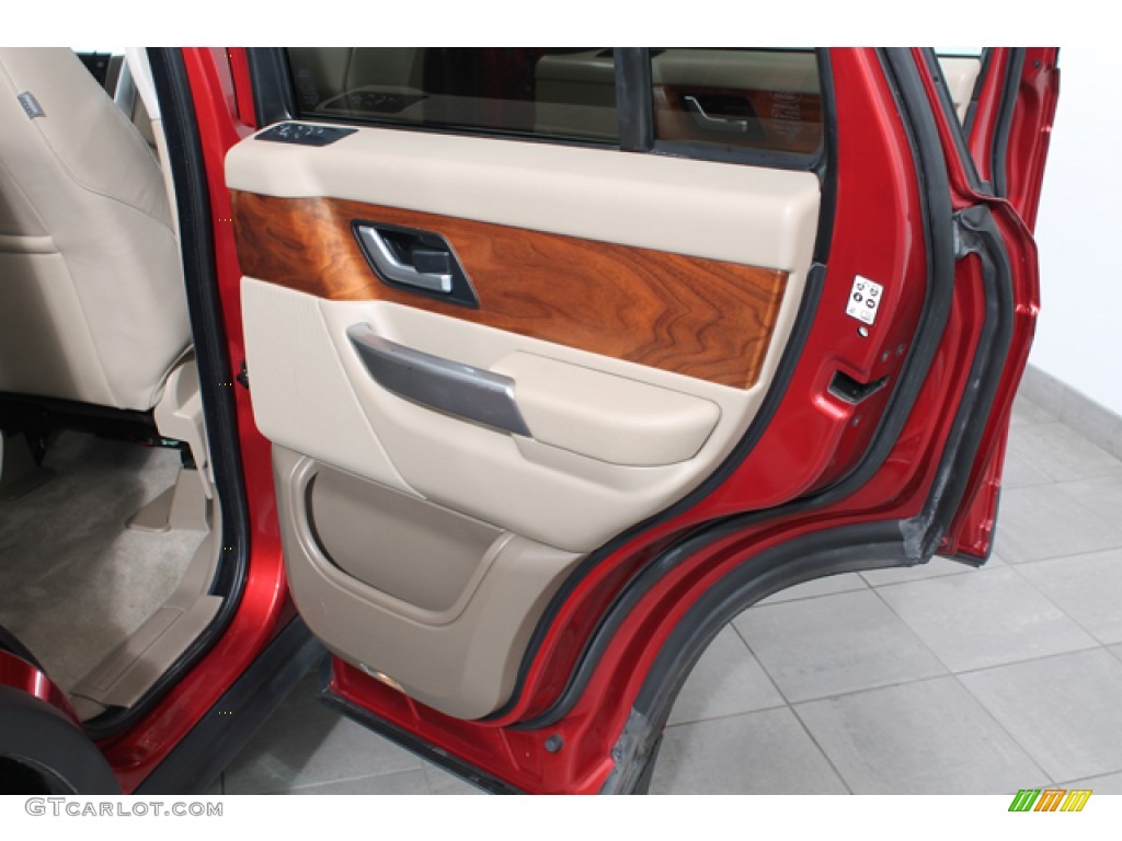 2009 Range Rover Sport HSE - Rimini Red Metallic / Almond/Nutmeg photo #14