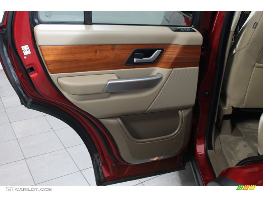 2009 Range Rover Sport HSE - Rimini Red Metallic / Almond/Nutmeg photo #15