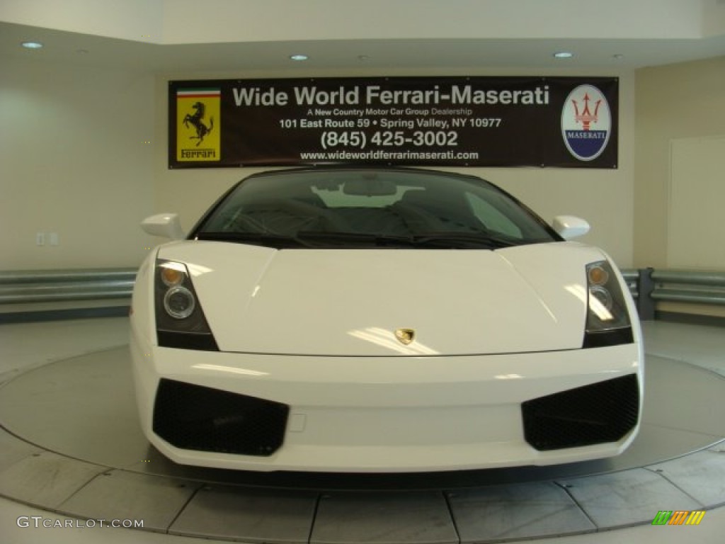 2008 Gallardo Spyder E-Gear - Bianco Monocerus / Nero Perseus photo #3