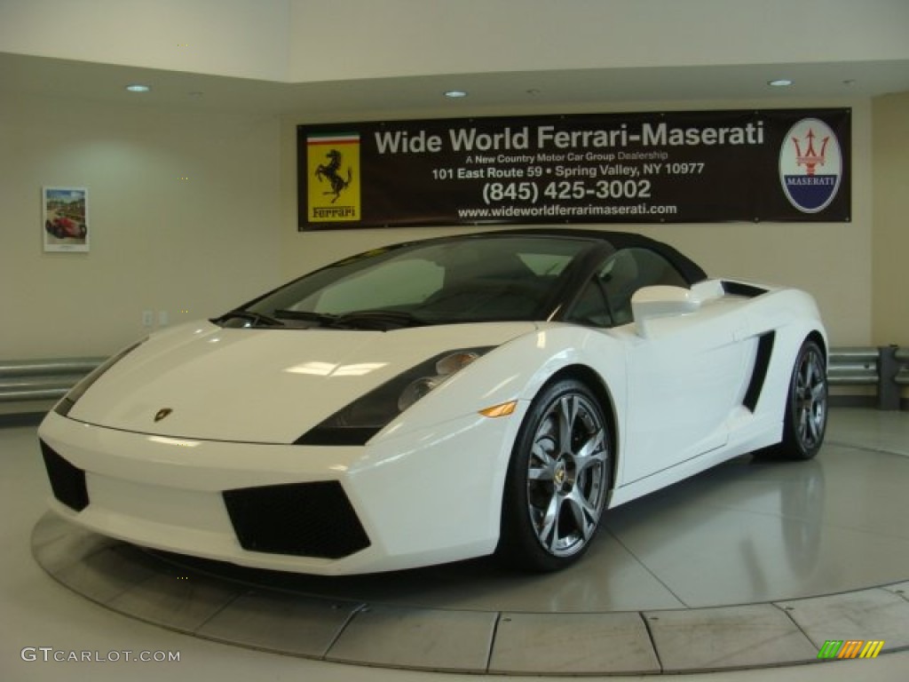2008 Gallardo Spyder E-Gear - Bianco Monocerus / Nero Perseus photo #5