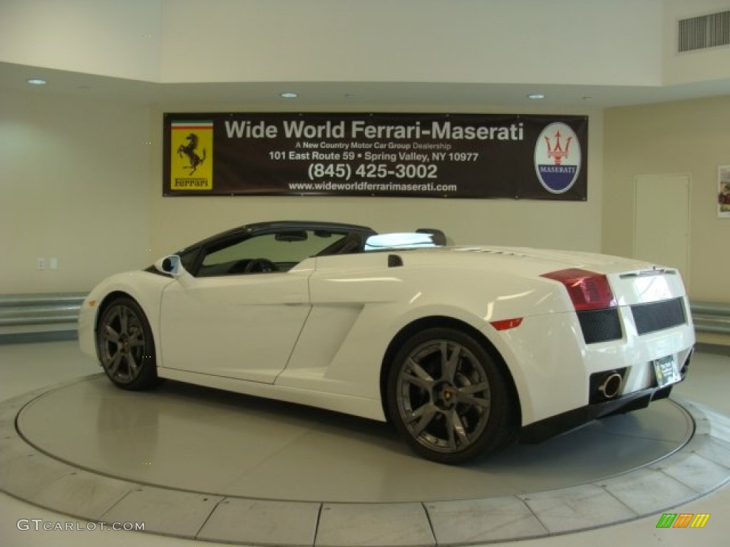 2008 Gallardo Spyder E-Gear - Bianco Monocerus / Nero Perseus photo #8