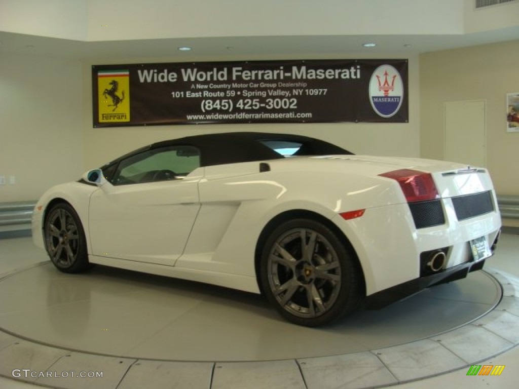 2008 Gallardo Spyder E-Gear - Bianco Monocerus / Nero Perseus photo #9