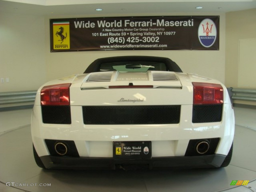 2008 Gallardo Spyder E-Gear - Bianco Monocerus / Nero Perseus photo #10