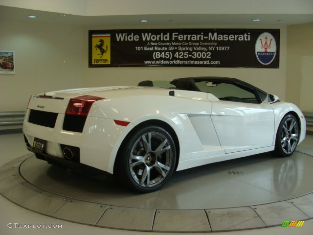 2008 Gallardo Spyder E-Gear - Bianco Monocerus / Nero Perseus photo #11