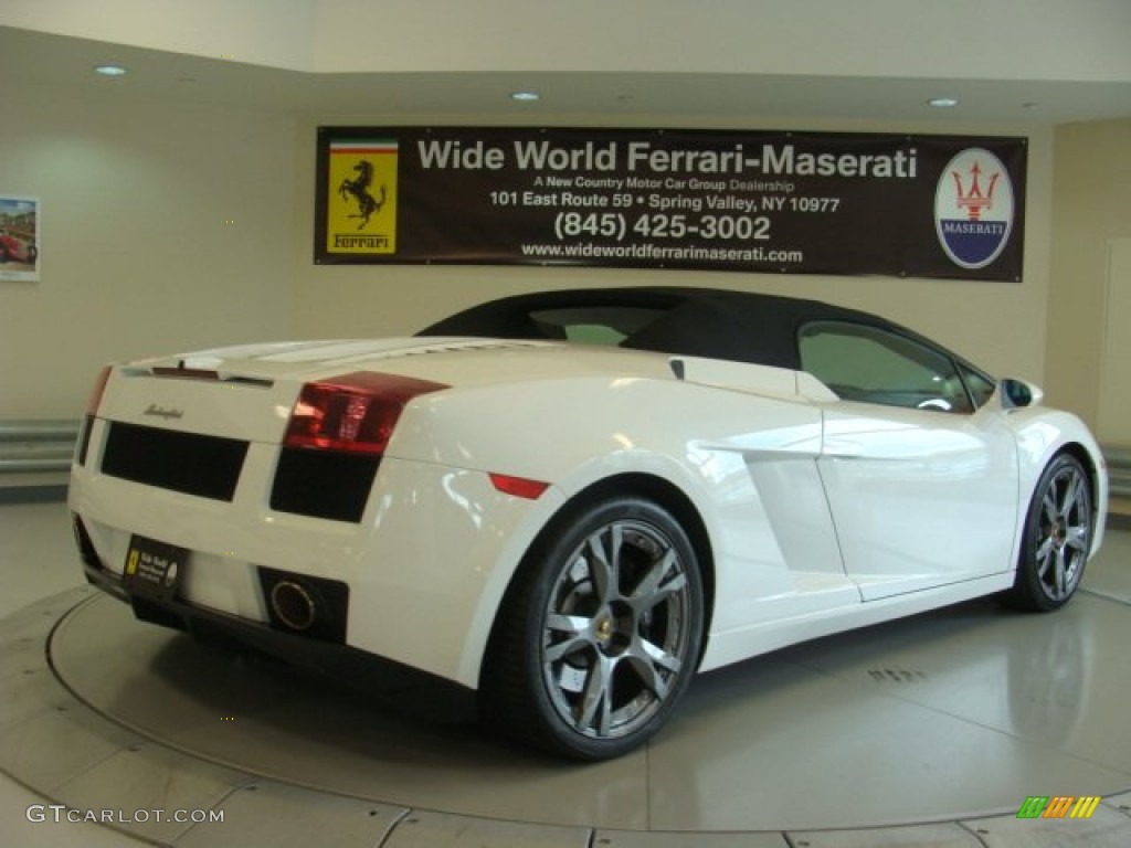 2008 Gallardo Spyder E-Gear - Bianco Monocerus / Nero Perseus photo #12
