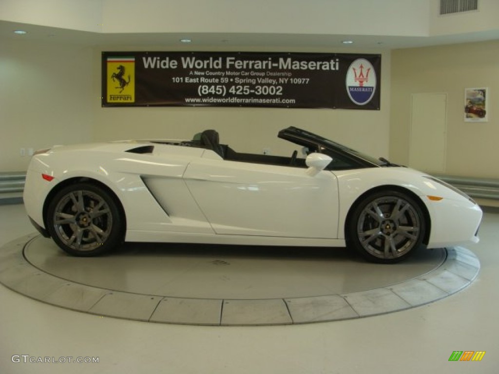 2008 Gallardo Spyder E-Gear - Bianco Monocerus / Nero Perseus photo #13