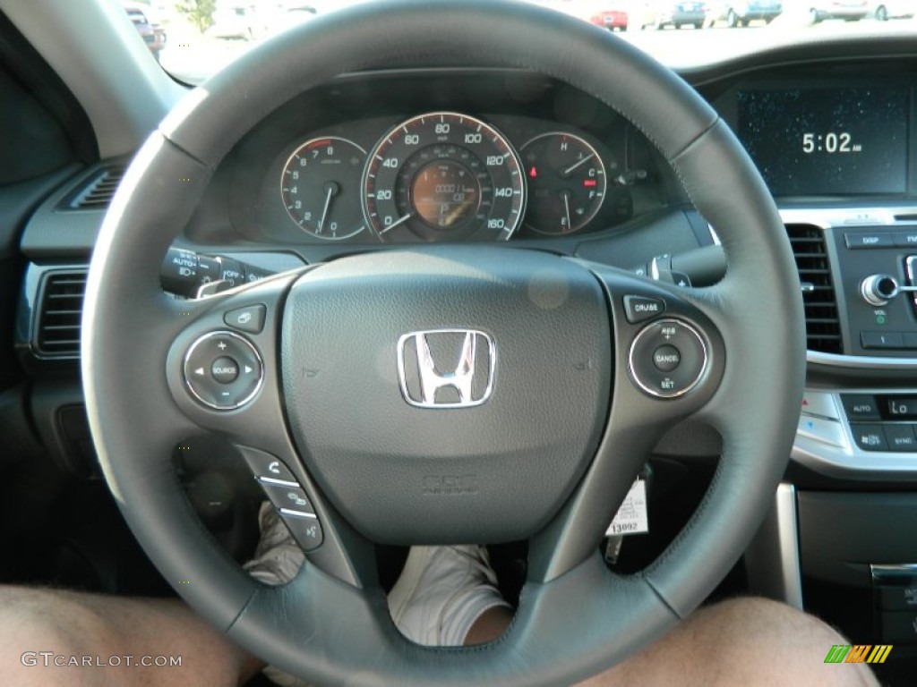 2013 Honda Accord Sport Sedan Black Steering Wheel Photo #71101963