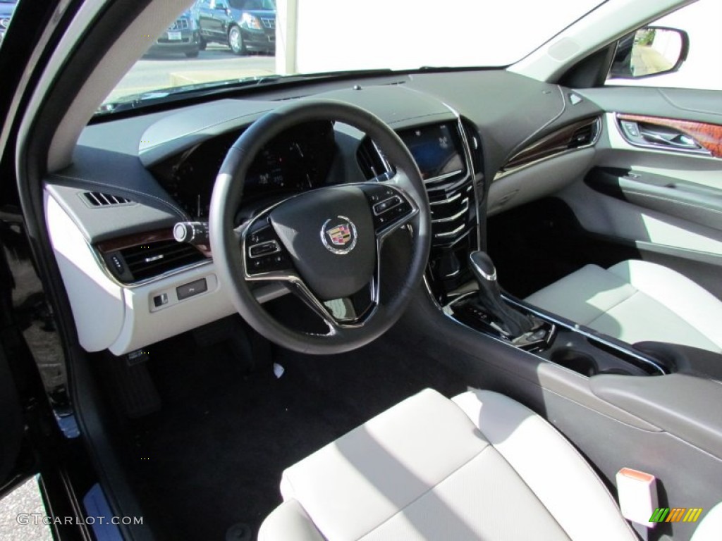 Light Platinum/Jet Black Accents Interior 2013 Cadillac ATS 3.6L Luxury Photo #71102059