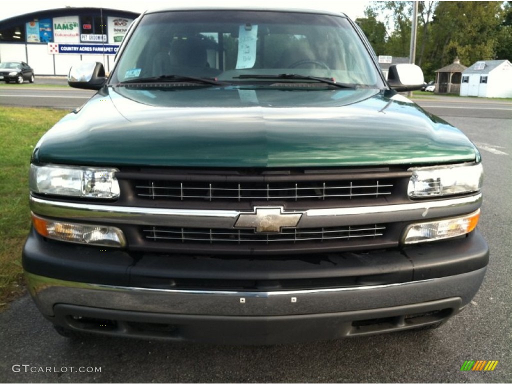 2000 Silverado 2500 LS Extended Cab 4x4 - Meadow Green Metallic / Medium Gray photo #3