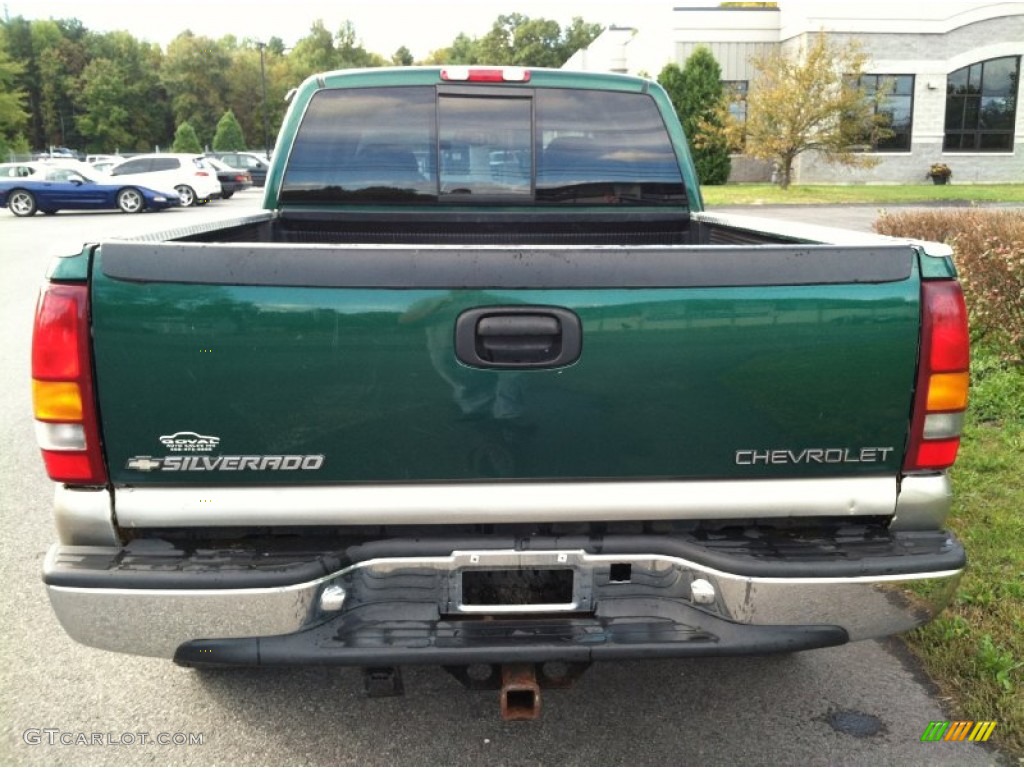 2000 Silverado 2500 LS Extended Cab 4x4 - Meadow Green Metallic / Medium Gray photo #4