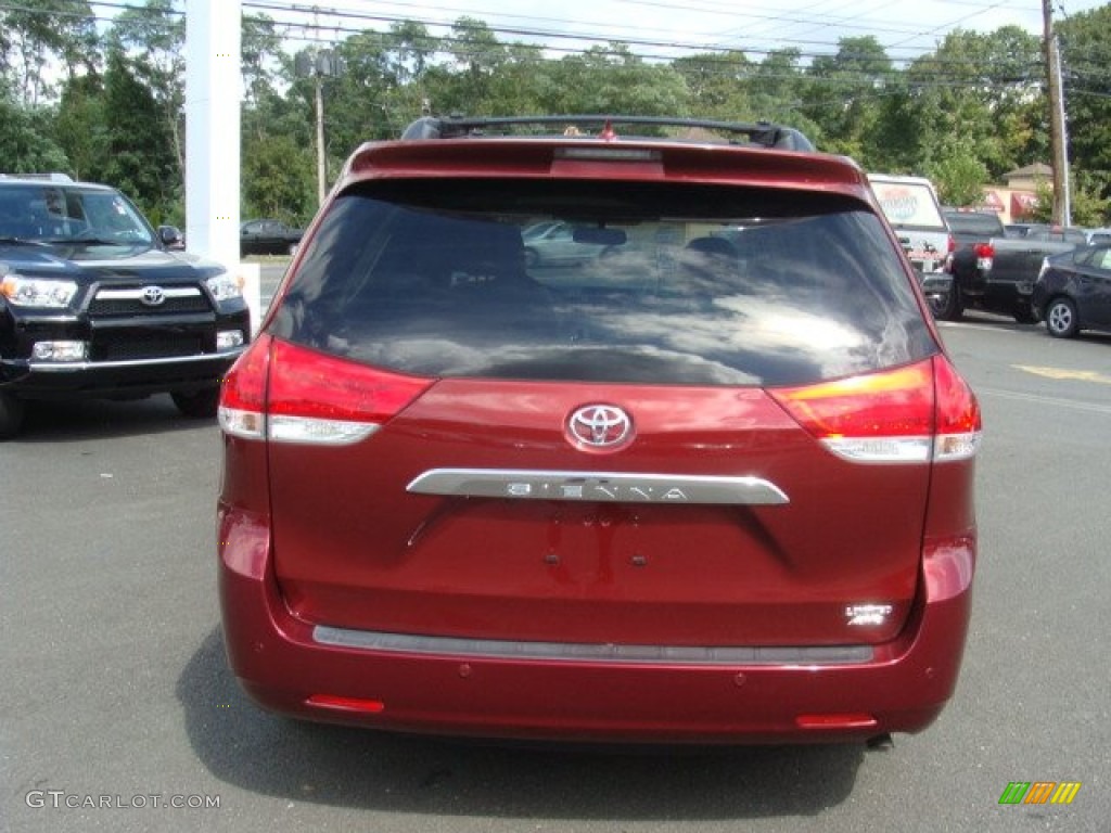 2011 Sienna Limited AWD - Salsa Red Pearl / Bisque photo #5