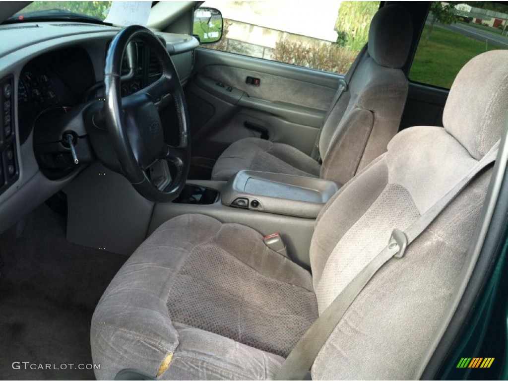 2000 Silverado 2500 LS Extended Cab 4x4 - Meadow Green Metallic / Medium Gray photo #15