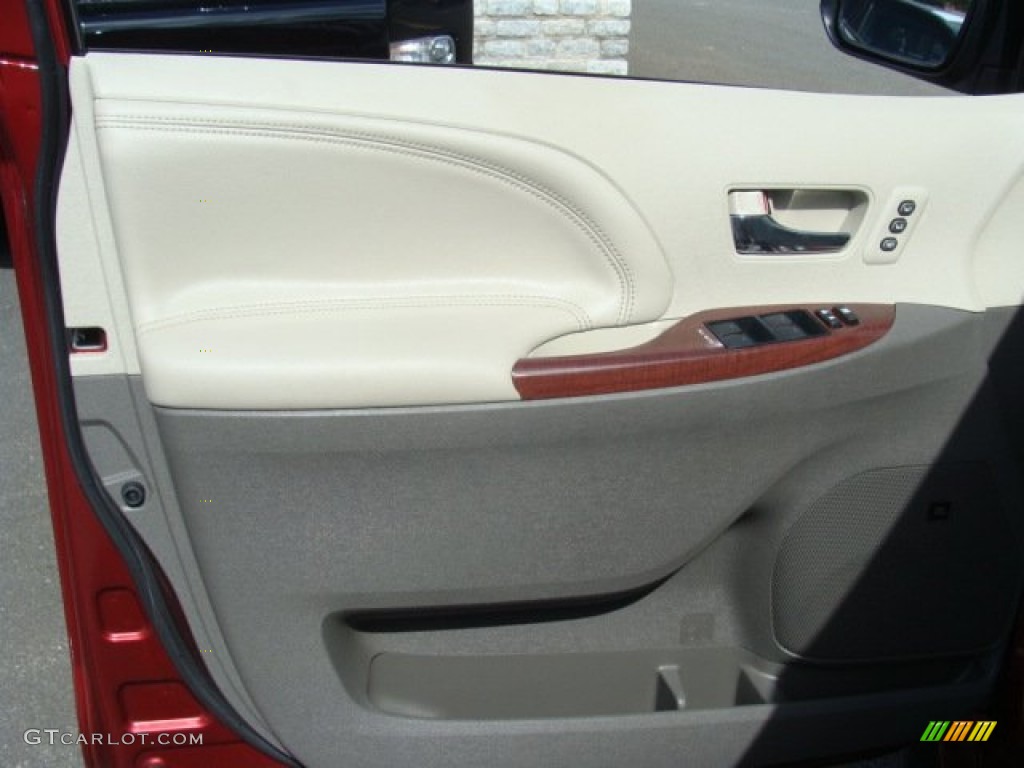 2011 Sienna Limited AWD - Salsa Red Pearl / Bisque photo #8