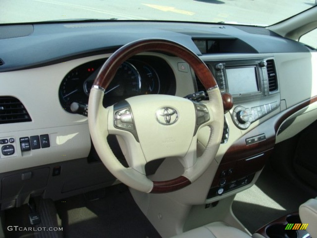 2011 Sienna Limited AWD - Salsa Red Pearl / Bisque photo #10