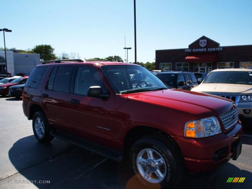 2004 Explorer XLT 4x4 - Redfire Metallic / Graphite photo #2