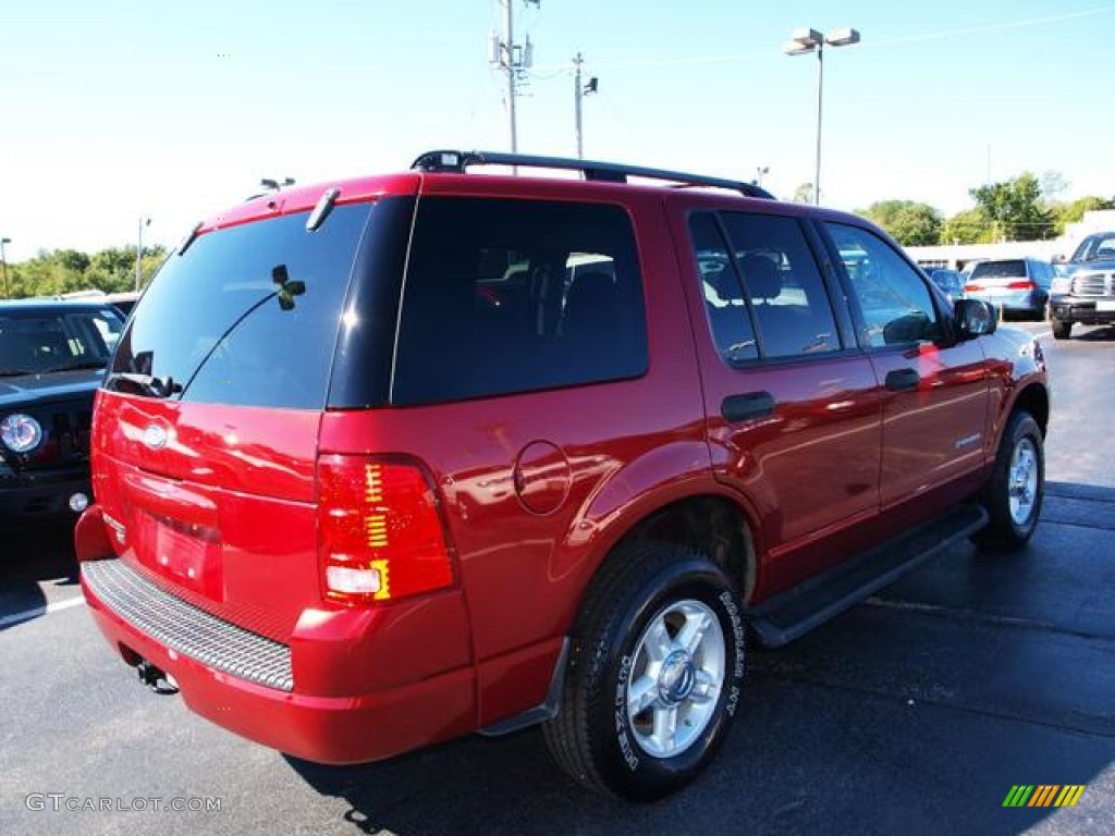 2004 Explorer XLT 4x4 - Redfire Metallic / Graphite photo #3